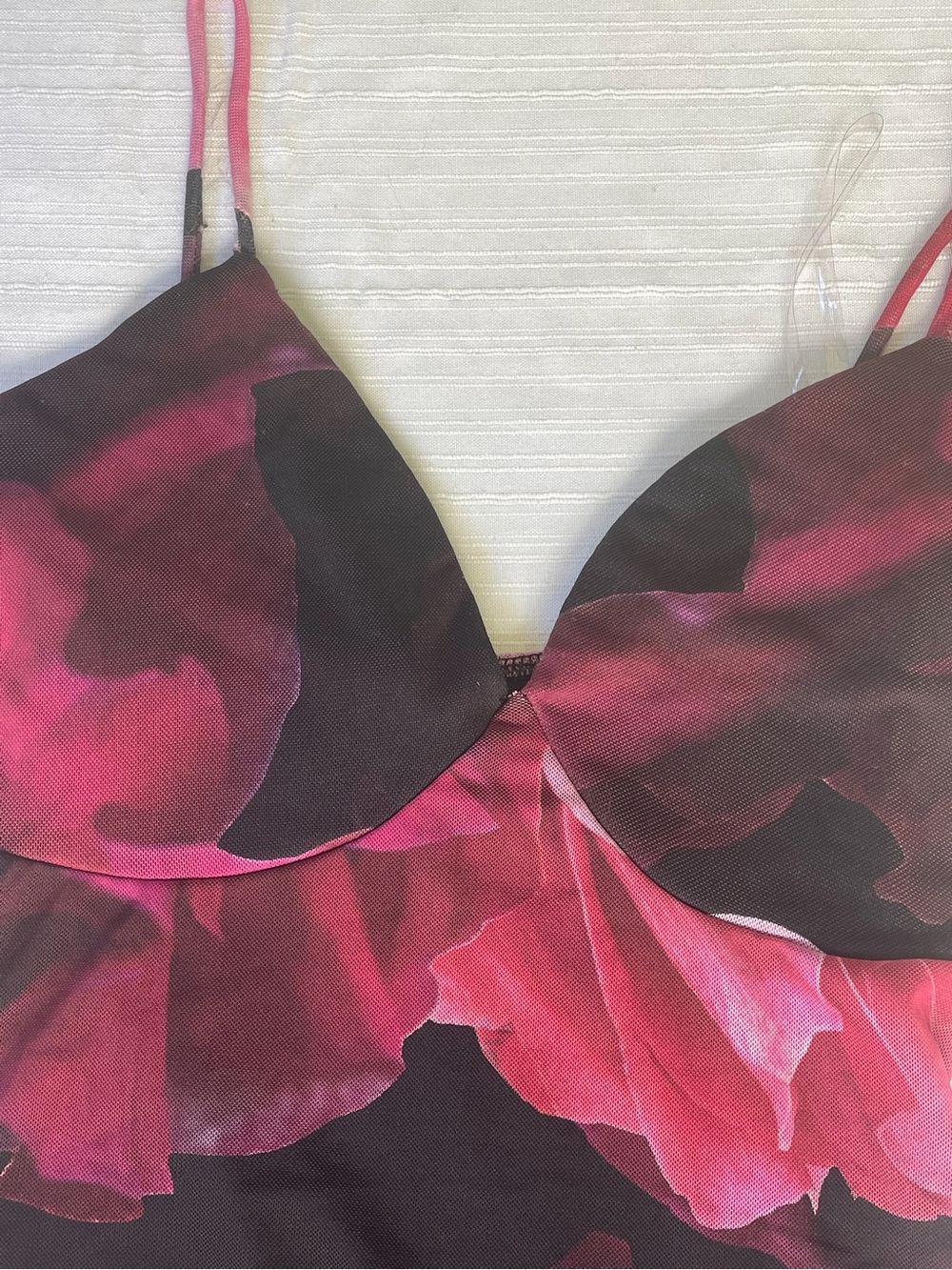Windsor Magenta and Pink Floral V-Neck Maxi Dress - Picture 7 of 13